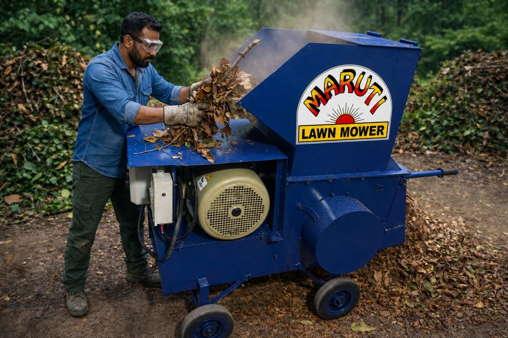 Garden Waste Shredder Machine – 15 HP Commercial Electric