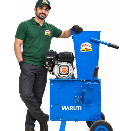 7 HP Petrol Garden Waste Shredder Machine | Maruti Lawn Mower