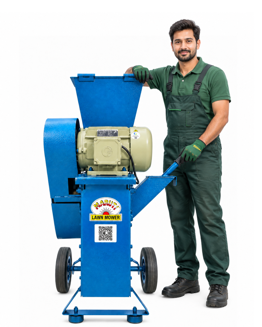 Electric Garden Waste Shredder Machine India | Maruti 3 HP