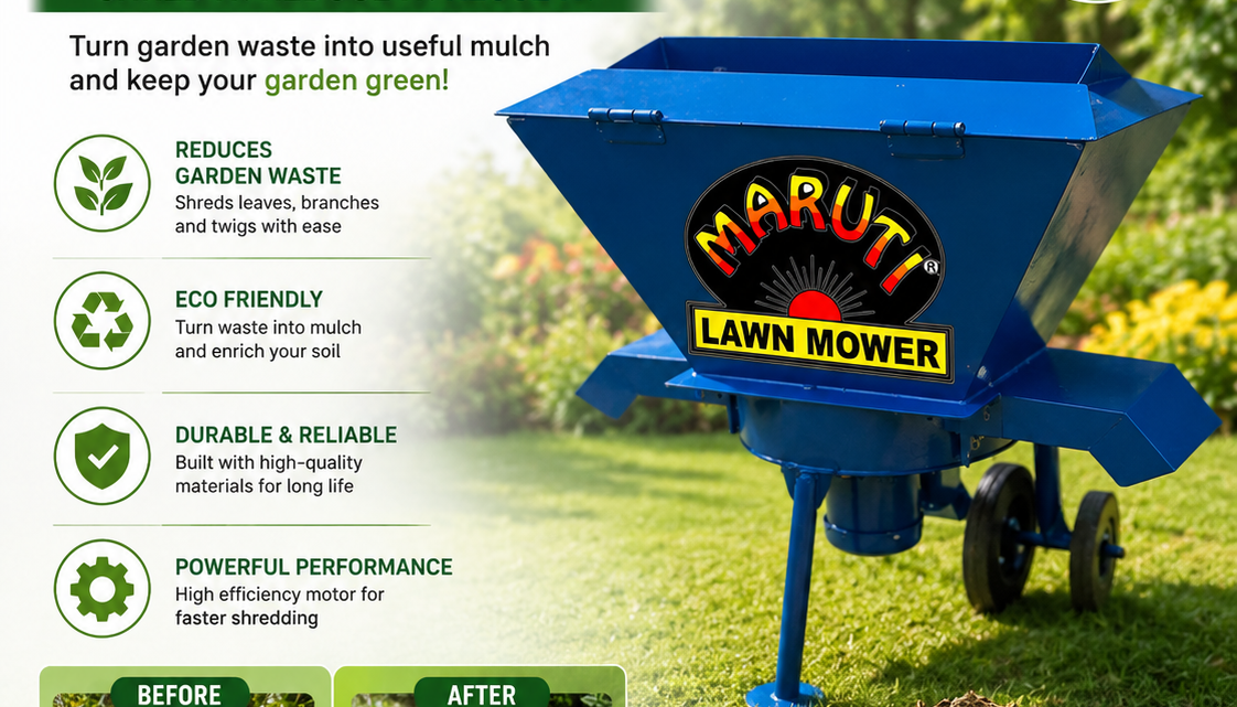 Garden Waste Shredder Machine